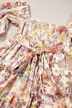 Load image into Gallery viewer, Khaki Floral Short Sleeve Square Neck Mini Dress | Arrow Boutique | | Arrow Women&#39;s Boutique