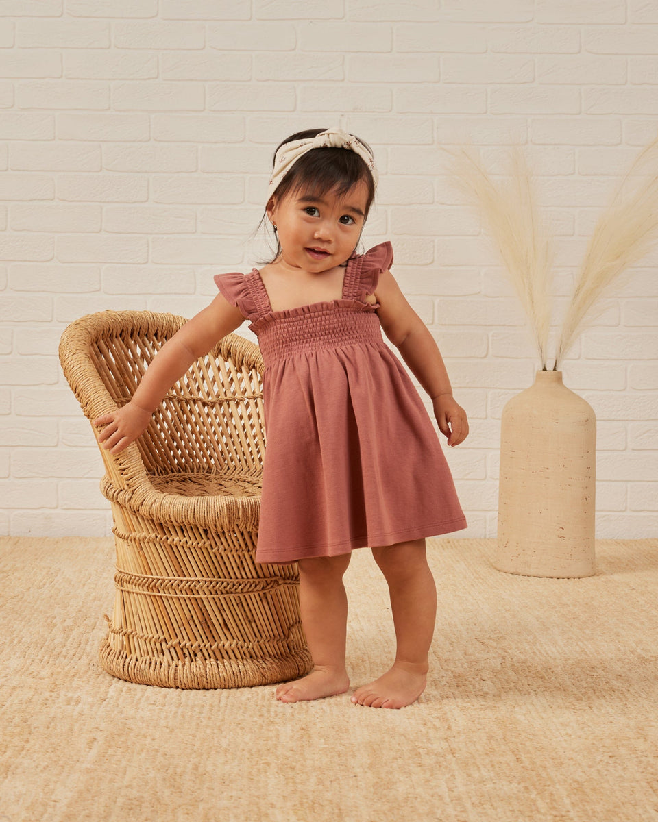 smocked jersey dress Quincy Mae Length:Floor 45 inches Straight neckline with ruffle dress ad SHEIN Clasi Plus Size