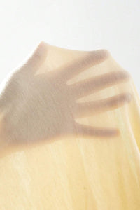 Yellow Cream Back LET'S WATCH THE SUNSET Print Half Sleeve Tee | Arrow Boutique | | Arrow Women's Boutique