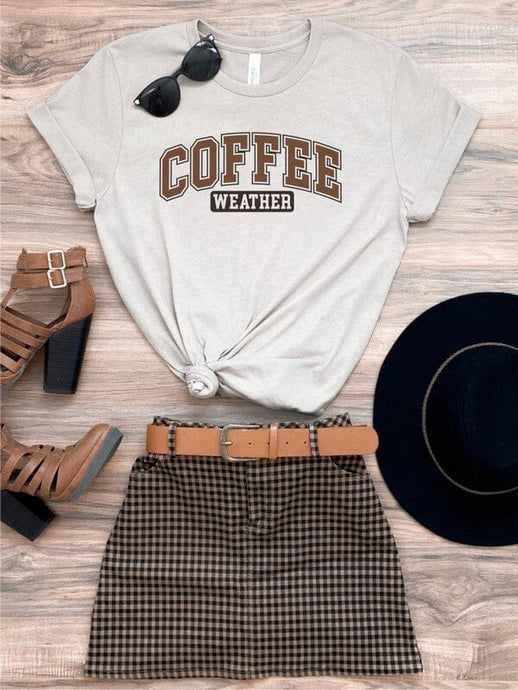 Coffee Weather Graphic Tee | Ocean and 7th | PInk L | Arrow Women's Boutique