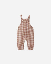 Load image into Gallery viewer, Baby Overalls Brick Check | Rylee &amp; Cru