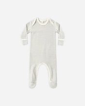 Load image into Gallery viewer, Baby Footie Laurel Microstripe | Quincy Mae | Quincy Mae | | Arrow Women's Boutique