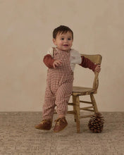 Load image into Gallery viewer, Baby Overalls Brick Check | Rylee &amp; Cru | Rylee &amp; Cru | | Arrow Women's Boutique
