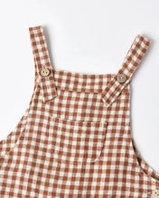 Load image into Gallery viewer, Baby Overalls Brick Check | Rylee &amp; Cru | Rylee &amp; Cru | | Arrow Women's Boutique