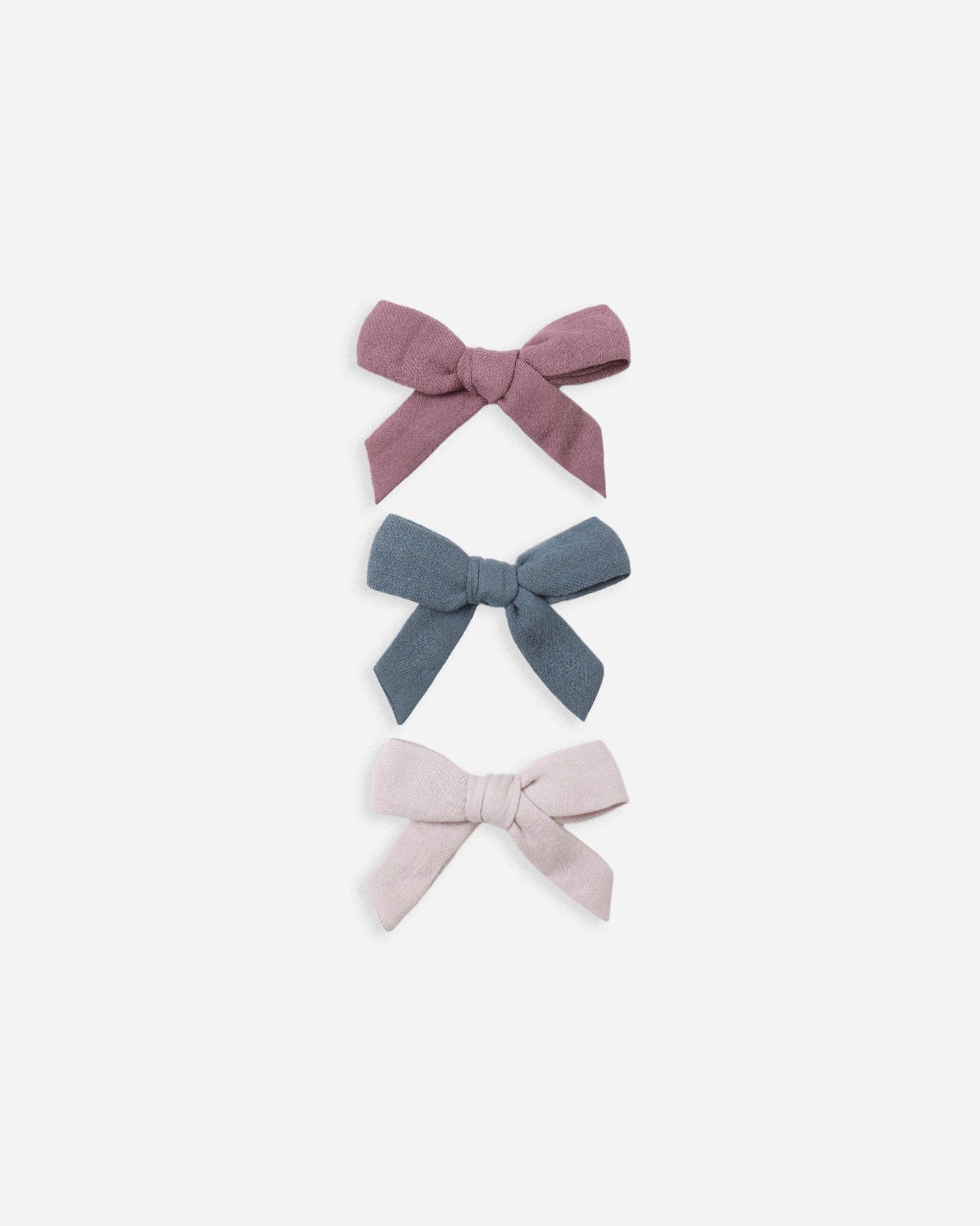 Bow W. Clip, Set of 3 | Mulberry, Ocean, Lilac Quincy Mae | Quincy Mae | | Arrow Women's Boutique