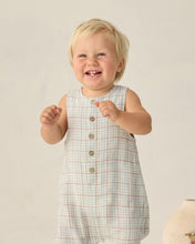 Load image into Gallery viewer, Button Jumpsuit Light Blue Plaid Rylee &amp; Cru | Rylee &amp; Cru | | Arrow Women's Boutique