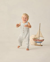 Load image into Gallery viewer, Button Jumpsuit Light Blue Plaid Rylee &amp; Cru | Rylee &amp; Cru | | Arrow Women's Boutique