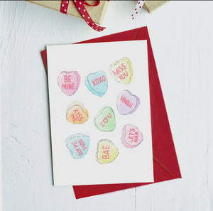 Candy Heart Lovers Card | Arrow Boutique | | Arrow Women's Boutique
