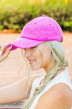 Load image into Gallery viewer, CC Terry Cloth Baseball Hat | Aili&#39;s Corner | Hot Pink OneSize | Arrow Women&#39;s Boutique