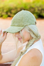 Load image into Gallery viewer, CC Terry Cloth Baseball Hat | Aili&#39;s Corner | Olive OneSize | Arrow Women&#39;s Boutique