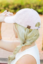 Load image into Gallery viewer, CC Terry Cloth Baseball Hat | Aili&#39;s Corner | Rose OneSize | Arrow Women&#39;s Boutique