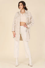 Load image into Gallery viewer, Check pattern long shacket | Lilou | | Arrow Women&#39;s Boutique