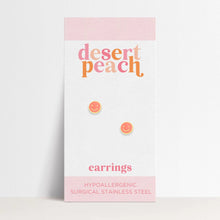 Load image into Gallery viewer, Coral Smiley Stud Earrings | Desert Peach | | Arrow Women&#39;s Boutique