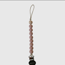 Load image into Gallery viewer, Crew Pacifier Clip | Chewable Charm | Rose | Arrow Women&#39;s Boutique