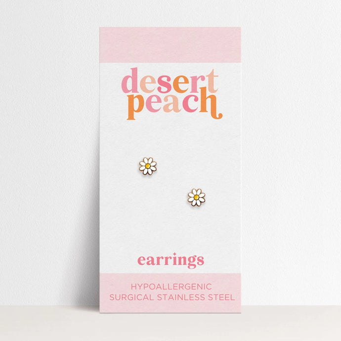 Daisy Stud Earrings | Desert Peach | | Arrow Women's Boutique