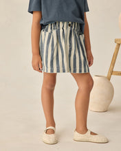 Load image into Gallery viewer, Denim Mini Skirt Navy Stripe Rylee &amp; Cru | Rylee &amp; Cru | | Arrow Women's Boutique
