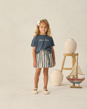Load image into Gallery viewer, Denim Mini Skirt Navy Stripe Rylee &amp; Cru | Rylee &amp; Cru | | Arrow Women's Boutique