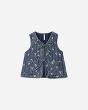 Load image into Gallery viewer, Denim Vest Heart Ditsy | Rylee &amp; Cru | Rylee &amp; Cru | | Arrow Women's Boutique