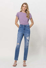 Load image into Gallery viewer, Distressed Mom Jeans | VERVET by Flying Monkey | | Arrow Women&#39;s Boutique