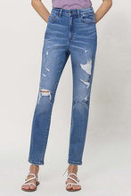 Load image into Gallery viewer, Distressed Mom Jeans | VERVET by Flying Monkey | | Arrow Women&#39;s Boutique