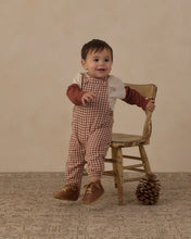 Load image into Gallery viewer, Baby Overalls Brick Check | Rylee &amp; Cru