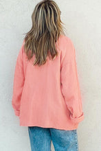 Load image into Gallery viewer, Flamingo Plus Size Solid Color Chest Pockets Crinkled Blouse | Arrow Boutique | | Arrow Women&#39;s Boutique