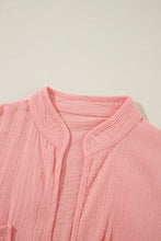 Load image into Gallery viewer, Flamingo Plus Size Solid Color Chest Pockets Crinkled Blouse | Arrow Boutique | | Arrow Women&#39;s Boutique