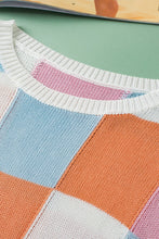 Load image into Gallery viewer, Grapefruit Orange Color Block Cap Sleeve Sweater | Arrow Boutique | | Arrow Women&#39;s Boutique