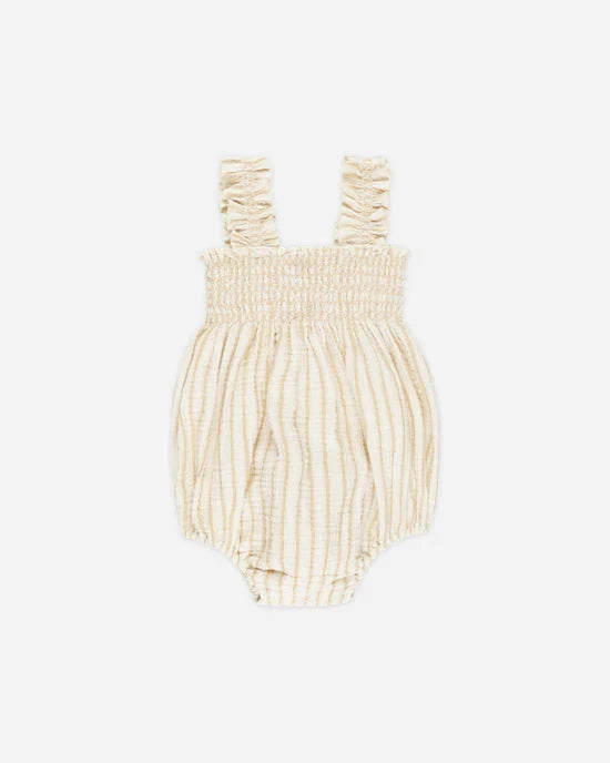 Julia Romper | Marigold Stripe Rylee & Cru | Rylee & Cru | | Arrow Women's Boutique