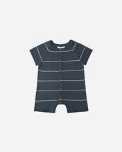 Load image into Gallery viewer, Liam Knit Romper Navy Stipe Rylee &amp; Cru | Rylee &amp; Cru | | Arrow Women's Boutique