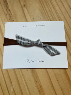 Little Knot Headband l Railroad Stripe Rylee & Cru | Rylee & Cru | | Arrow Women's Boutique