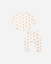 Load image into Gallery viewer, Long Sleeve Tee + Pant Set Pink Daisies | Rylee &amp; Cru | Rylee &amp; Cru | | Arrow Women's Boutique