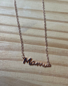 Mama Script Necklace l Rose Gold | Arrow Boutique | | Arrow Women's Boutique