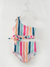 Load image into Gallery viewer, Mommy &amp; Me Multicolor Strip Swimsuit | littleoneusa | | Arrow Women&#39;s Boutique