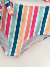 Load image into Gallery viewer, Mommy &amp; Me Multicolor Strip Swimsuit | littleoneusa | | Arrow Women&#39;s Boutique