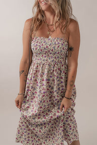 Multicolour Bohemian Ditsy Floral Smocked Fit Flare Sundress | Arrow Boutique | | Arrow Women's Boutique
