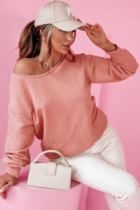 Pale Chestnut Bowknot Dewback Round Neck Sweatshirt | Arrow Boutique | | Arrow Women's Boutique