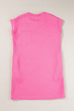 Load image into Gallery viewer, Sachet Pink Textured Cap Sleeve T Shirt Dress | Arrow Boutique | | Arrow Women&#39;s Boutique