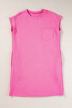 Load image into Gallery viewer, Sachet Pink Textured Cap Sleeve T Shirt Dress | Arrow Boutique | | Arrow Women&#39;s Boutique