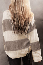 Load image into Gallery viewer, Simply Taupe Colorblock Loose Pullover Sweater | Arrow Boutique | | Arrow Women&#39;s Boutique