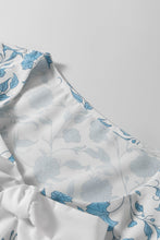 Load image into Gallery viewer, Sky Blue Floral Contrast Bow Puff Sleeve Mini Dress | Arrow Boutique | | Arrow Women&#39;s Boutique