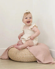 Load image into Gallery viewer, Smocked Ruffle Sleeve Romper | Ditsy Quincy Mae | Quincy Mae | | Arrow Women's Boutique
