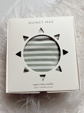 Load image into Gallery viewer, Swaddle Blanket | Sage Stripe Quincy Mae | Quincy Mae | | Arrow Women&#39;s Boutique
