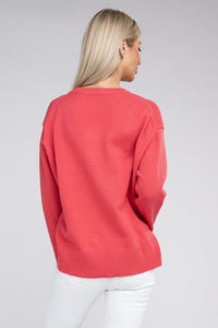 V Neck Soft Sweater | Nuvi Apparel | | Arrow Women's Boutique