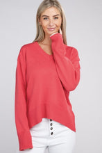 Load image into Gallery viewer, V Neck Soft Sweater | Nuvi Apparel | | Arrow Women&#39;s Boutique