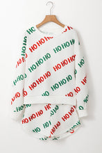 Load image into Gallery viewer, White Christmas HOHOHO Print Drop Shoulder Pullover and Casual Shorts Set | Arrow Boutique | | Arrow Women&#39;s Boutique