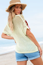 Load image into Gallery viewer, White Crochet Flower Hollow-out Sweater T Shirt | Arrow Boutique | | Arrow Women&#39;s Boutique