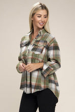 Load image into Gallery viewer, Checked Pocket long sleeve shirt | Nuvi Apparel | | Arrow Women&#39;s Boutique