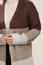 Load image into Gallery viewer, Color Block Open Front Cardigan | Nuvi Apparel | | Arrow Women&#39;s Boutique