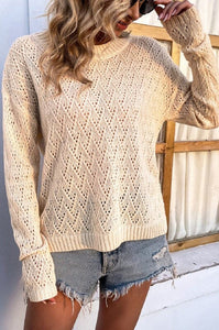 Crochet pullover sweater | Nuvi Apparel | | Arrow Women's Boutique